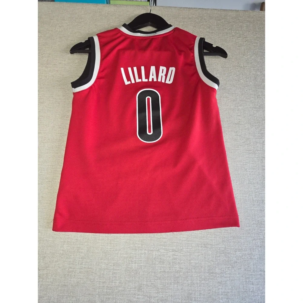 Youth Portland Trail Blazers Damian Lillard  Adidas Rip City Jersey Size Small